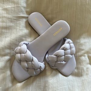 Lavender express braided sandals
